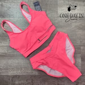 Blooming Jelly Ruched Back Bikini Swimsuit Size S